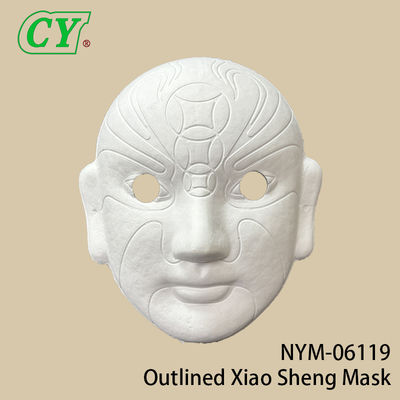 ماسک های کامل صورت سفید DIY ماسک های صورت مهمانی مواد خمیر کاغذ قابل رنگ آمیزی ماسک کاغذی برای هالووین