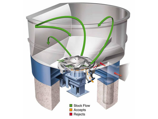 نوع D Vertical Hydra Pulper