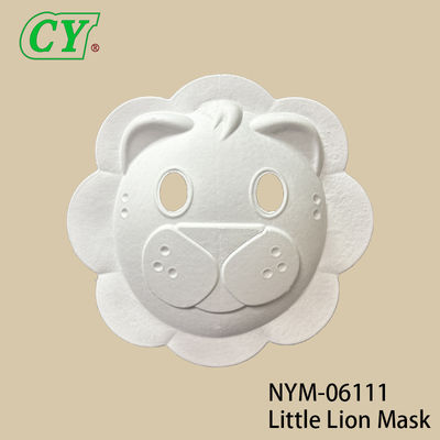 ماسک‌های حیوانات هالووین سفید DIY، پایه قالب‌گیری شده از خمیر کاغذ سازگار با محیط زیست برای طراحی خلاقانه و رنگ‌آمیزی اسپری