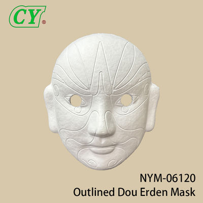 ماسک های کامل صورت سفید DIY ماسک های صورت مهمانی مواد خمیر کاغذ قابل رنگ آمیزی ماسک کاغذی برای هالووین