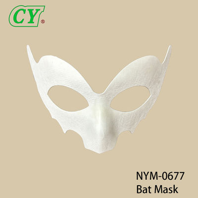 بچه ها DIY سفید جنین روباه ماسک خمیر حیوانات گربه ماسک نقاشی گرافیتی نیمه ماسک صورت